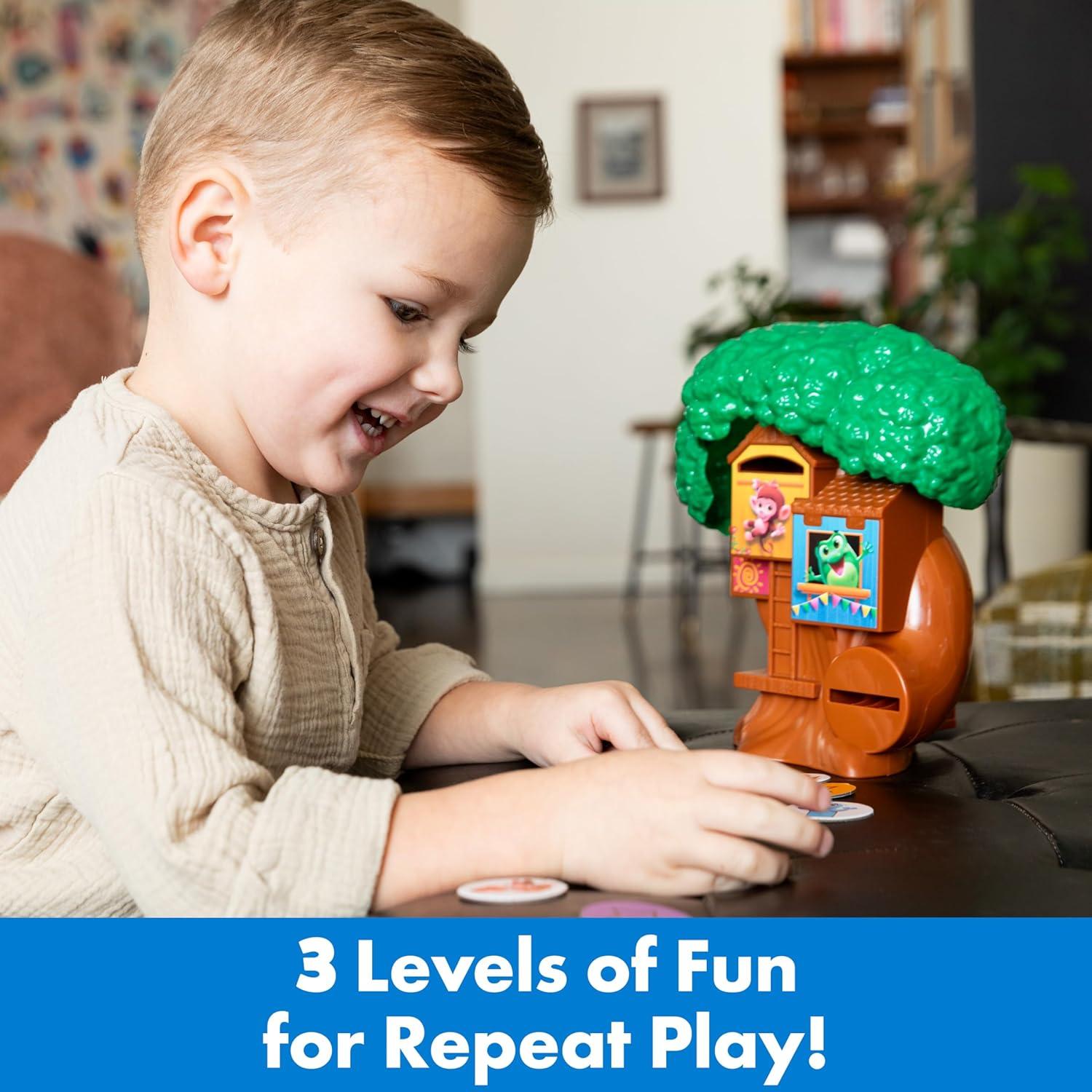 imageThinkFun Friends Tree House A Token Matching Game Develop Shape Recognition and Early Learning Skills MESH Accredited Kids 3