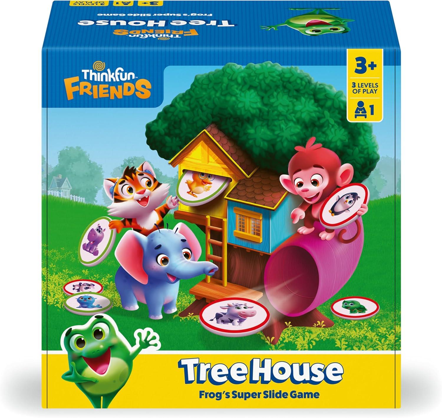 imageThinkFun Friends Tree House A Token Matching Game Develop Shape Recognition and Early Learning Skills MESH Accredited Kids 3