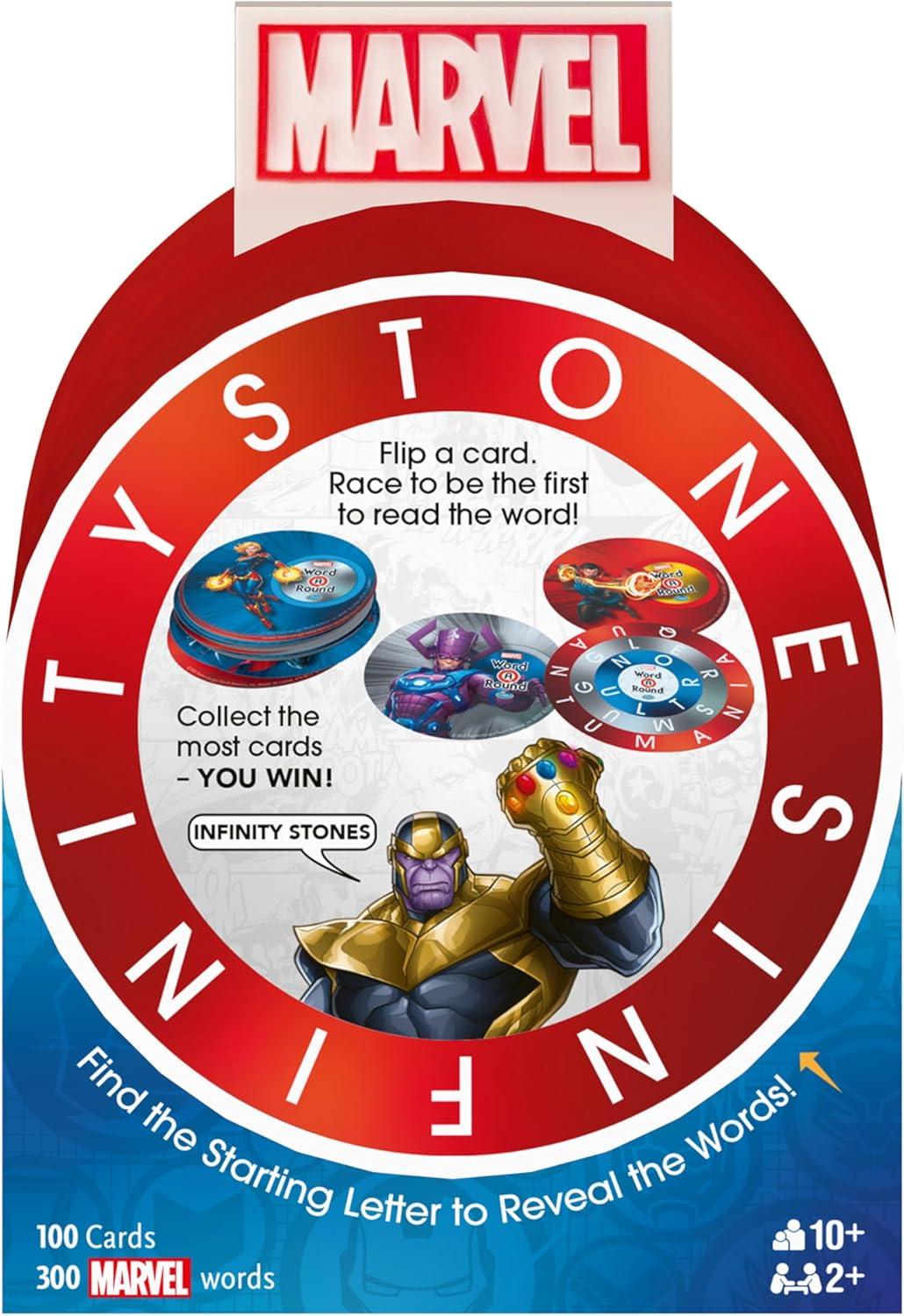 imageThinkFuns Marvel WordARound Read The Word Around The Card Trivia Game for 10