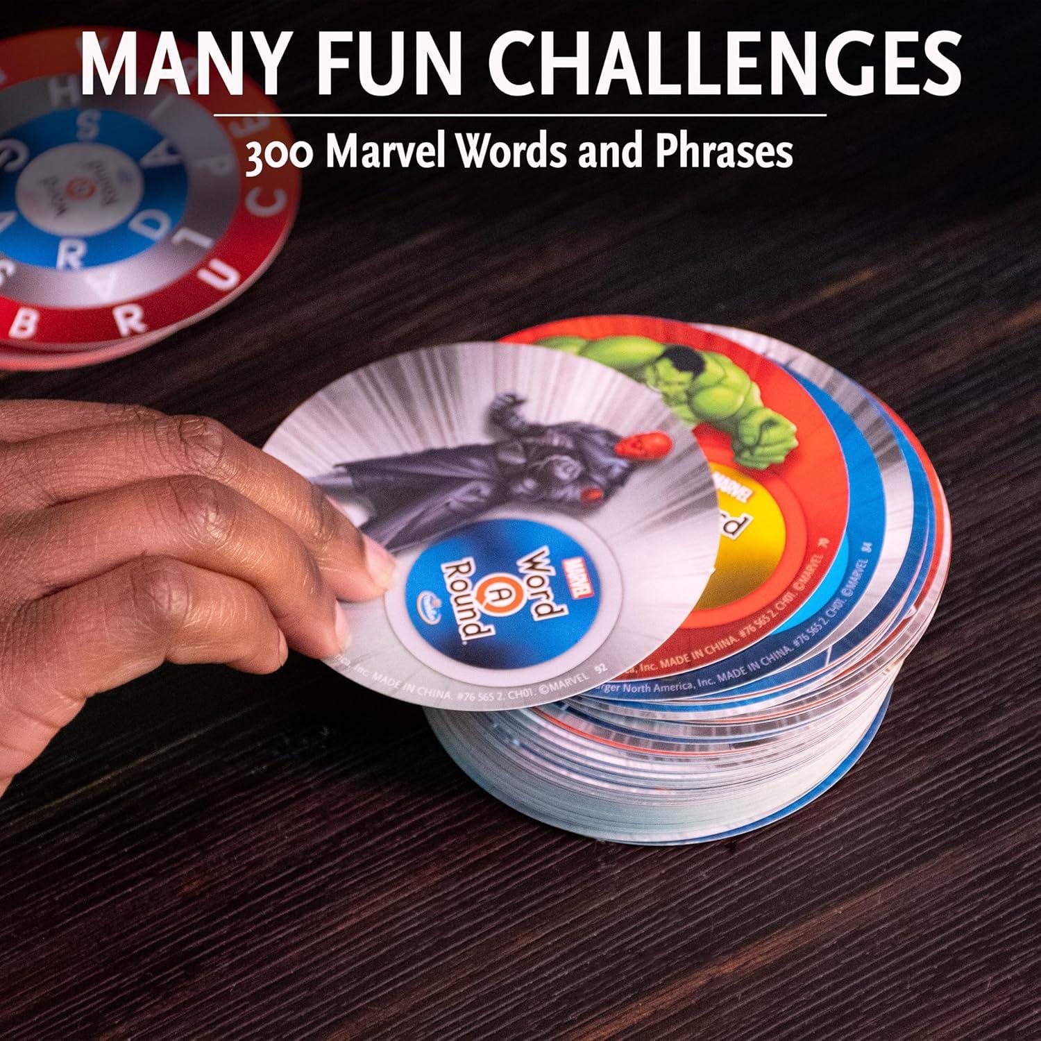 imageThinkFuns Marvel WordARound Read The Word Around The Card Trivia Game for 10
