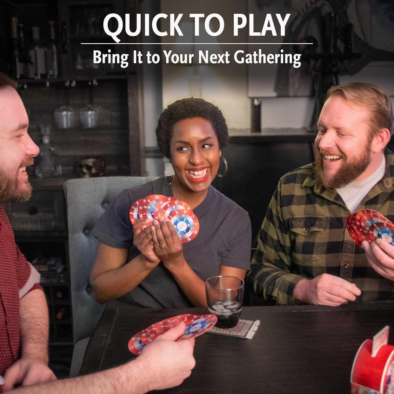 imageThinkFuns Marvel WordARound Read The Word Around The Card Trivia Game for 10