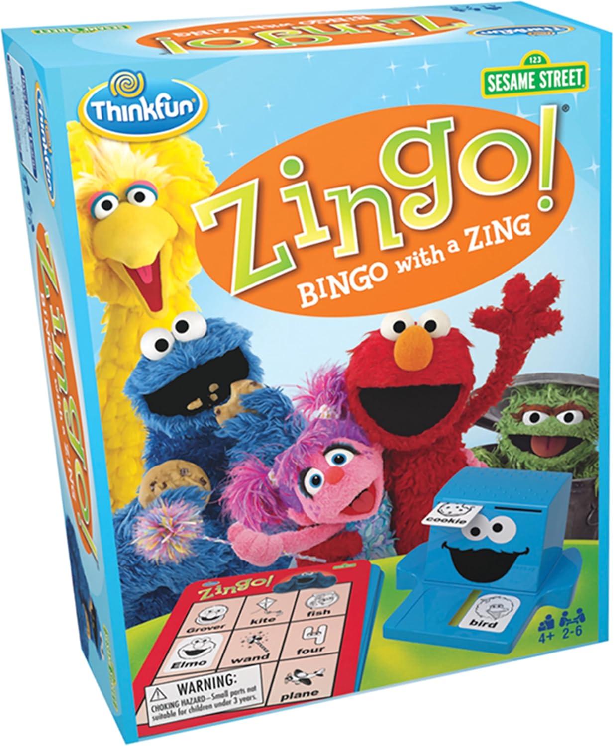 image:imageThinkFun Sesame Street Zingo Build Language Skills with All Your Favorite Sesame Street Characters for Ages 4ThinkFun Sesame Street Zingo Build Language Skills with All Your Favorite Sesame Street Characters for Ages 4
