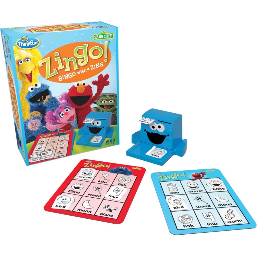 image:imageThinkFun Sesame Street Zingo Build Language Skills with All Your Favorite Sesame Street Characters for Ages 4ThinkFun Sesame Street Zingo Build Language Skills with All Your Favorite Sesame Street Characters for Ages 4