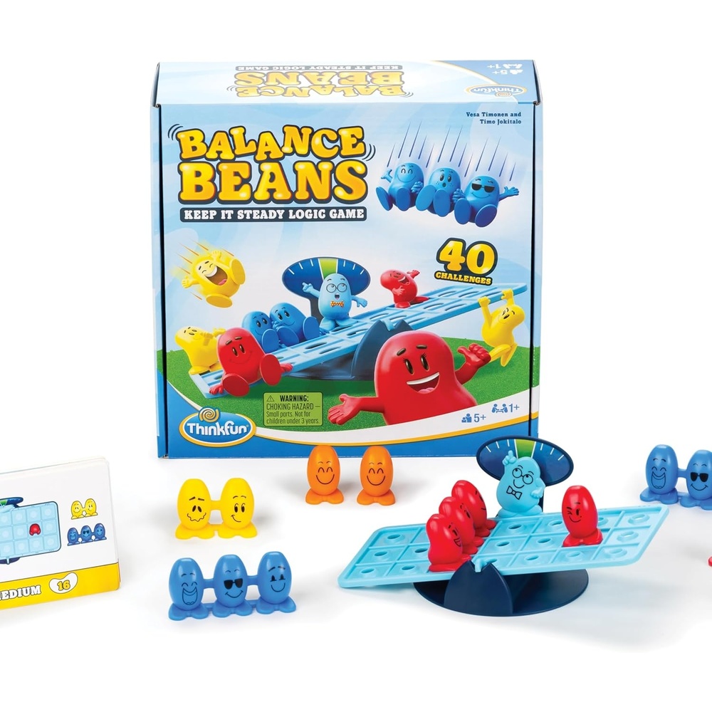 image:imageThinkFun Balance Beans  Teaches Early Math amp Logic Skills  40 Challenges  for Kids Ages 5