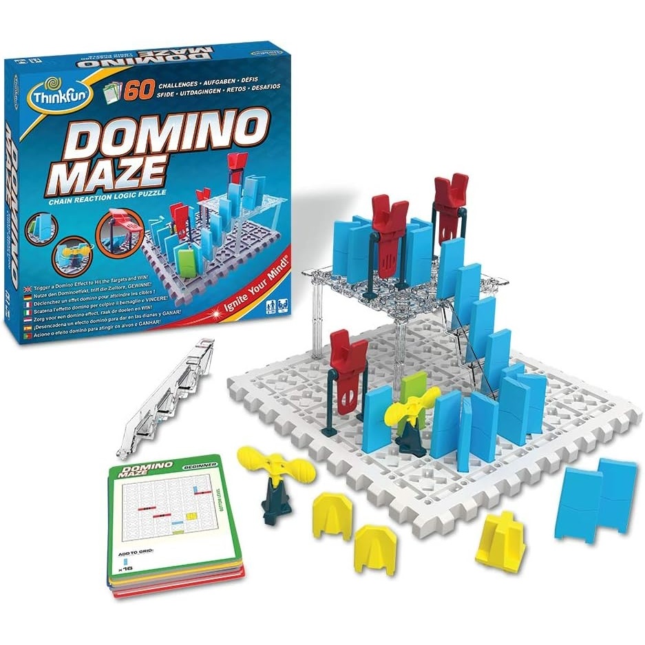image:imageThinkFun Domino Maze STEM Toy and Logic Game for Boys and Girls Age 8 and Up  Combines The Fun of Dominos with The Challenge of a Puzzle